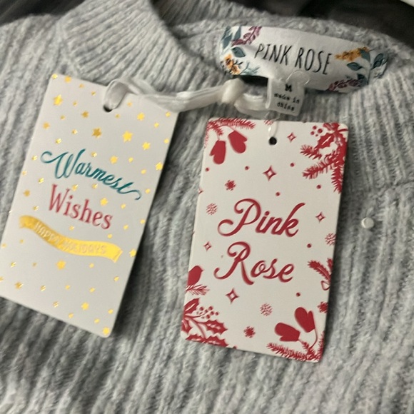 Gray fitted waist sweater - Picture 6 of 7